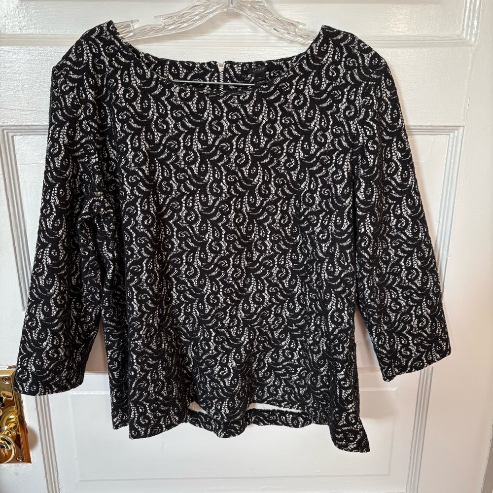 Lace JCrew top
